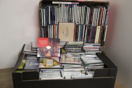 A collection of approximately 200 classical music compact discs