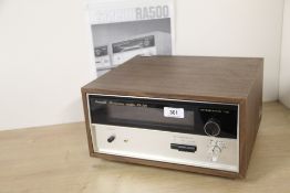 A Sansui Reverberation Amplifier RA 500 - very rare to find this in the UK Comes with remote and