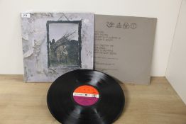 An original UK Led Zeppelin ' old man ' with inner in VG+/VG+