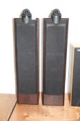 A pair of Wharfedale Modus Eight floor standing hi-fi speakers showing very little wear - highly