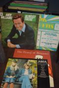 A collection of classical and easy listening LP records including Andy Williams-Almost There, ABBA-