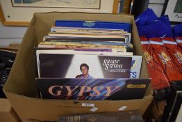 A selection of assorted easy listening LPs including Shakin Stevens, Liberace, The Sound of Music,