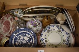 A Border Fine Arts 'Jocks Pride' sandwich plate, two Royal Doulton Art Deco plates, a Royal