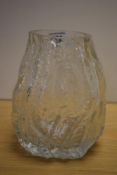 A mid-20th Century Continental art glass vase, possibly by the German Ingrid Glass company, having a