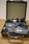 A cased 1980's moulded plastic'The Ebbco Sextant' moulded by Henley Plastics Limited, and sold