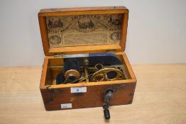 A Victorian Improved Patent Magneto Electric Machine for Nervous Diseases, the two internal coils