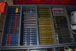 A quantity of cloth bound publications including 'The All England Law Reports', 'Halsbury's Laws