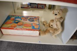 A Fisher Price Kitchen Set in original box along with a modern Ray Bears Jointed Teddy Bear, with