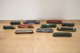 Eleven N-Gauge Graham Farish and similar Diesel Locomotives and Power Car, Argyll & Sutherland