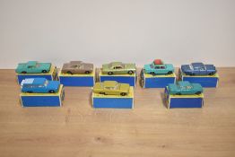Eight 1965-1968 Matchbox Die-casts, No 25 Ford Cortina, beige with white interior, No 31 Lincoln