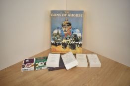 An Avalon Hill Game Company Bookcase Game, 831 The Guns of August along with seven decks of cards