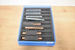 Eight N-Gauge Graham Farrish and Lima Intercity and similar Carriages