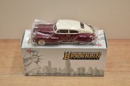 A Brooklin Models The Brooklin Collection 1:43 scale die-cast, BRK 105 1947 Cadillac, Lotus Cream/