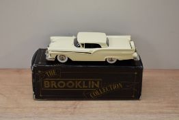 A Brooklin Models The Brooklin Collection 1:43 scale die-cast, BRK 35 1957 Ford Fairlane Skyliner,