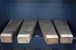 Four French Walnut gun stock blanks hand selected by a master gunsmith
