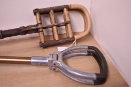 Two vintage shooting sticks
