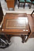 A Victorian mahogany Davenport desk