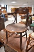 An early 20th Century Thanet style bentwood carver chair