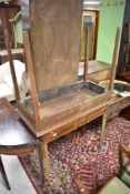 Three 19th Century and later mahogany fold over tea tables