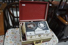 A vintage Amplion reel to reel recorder