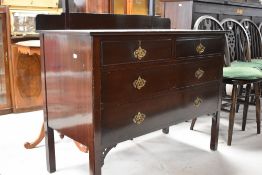 An early 20th century mahogany dressing table (no mirror)