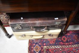 Two vintage suitcases