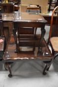 Two reproduction mahogany occasional tables, of Edwardian design