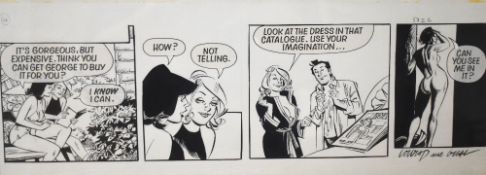 Conrad Frost (1911-2005) and Joseph Gaul, Original pen and ink artwork 'George & Lynne' adult