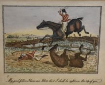 After Henry Alken (British 1784-1851) A set of four hand-coloured hunting scene engravings, each
