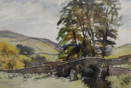 John Chirnside (b.1905, British), watercolour, 'Derbyshire Landscape', signed and dated 1960 to