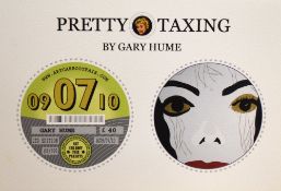 After Gary Hume (British b.1962) Pretty Taxing 'Michael' c2013, limited edition tax disc holder