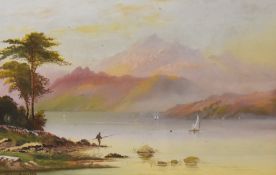 John Arnolds (British 19th/20th century) watercolour 'Loch Lomond' a pleasing view in pastel