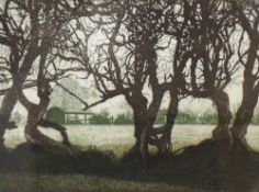 After T.A Davidson (20th century) a limited edition print, Misty Morn, signed and dated (19)87,