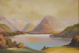 Roland Stead (British 19th/20th century) watercolour 'Loweswater' a pleasing view in pastel