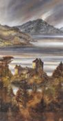 After Gillian McDonald (contemporary, British), coloured print, 'Light on The Loch III', Eilean