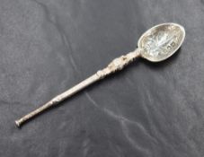 A cased Edwardian silver coronation anointing spoon, replicating the Anointing Spoon used as part of