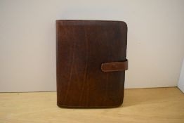 A boxed 'the Bridge' leather organiser 23.5x19cm