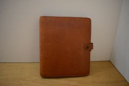 A Filofax tan leather planner 20.5x23.5cm