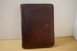 A boxed 'the Bridge' leather organiser zip closing 27x20cm