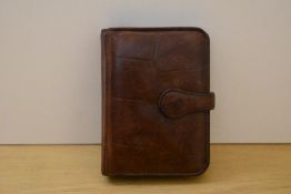 A boxed Mulberry Crocodile skin effect leather organiser/ agenda, 11x15cm