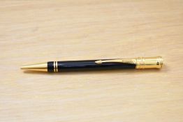 A Parker Centennial MKII ballpoint pen in black.