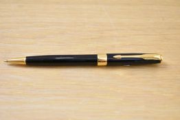 A Parker Sonnet ballpoint pen in black