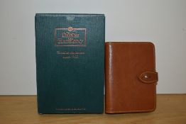 A boxed Daines & Hathaway leather address book 18x10.5cm