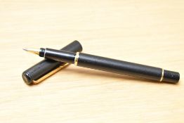 A Parker 88 Rialto roller ball pen in laque black. Slightly chewed