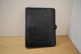 Three Parker 17 Jotter ballpoint pens in black, red, and blue.