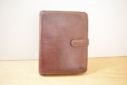 A boxed 'the Bridge' leather organiser 23x19cm