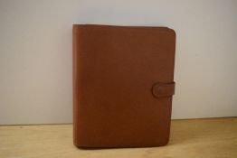 A Mulberry tan leather planner 19x23cm