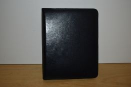A Daines & Hathaway black leather organiser 23x18.5cm