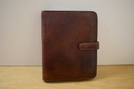 A boxed 'the Bridge' leather organiser 23x19cm