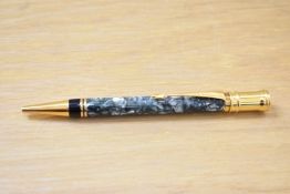 A Parker Centennial MKII ballpoint pen in grey marble.